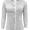 Crushed 3/4 Sleeve Bleach Shirt