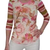 Crushed 3/4 Sleeve Crew Neck 'Dusty'
