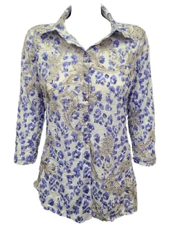 Crushed 3/4 Sleeve Ice Shirt