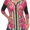 Crushed 3/4 Sleeve Power Shirt
