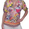 Crushed 'Art' Collarless Polo