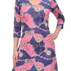 Crushed 'Chain' V-Neck Dress