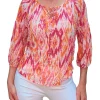 Crushed 'Fire' Peasant Blouse