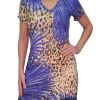 Crushed 'Lake' V-Neck Dress