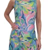 Crushed Pucci Sleeveless Dress w/ Rhinestones