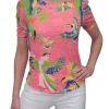 Crushed Short Sleeve Fiesta Crew Neck