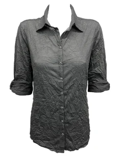 Crushed Solid Black Shirt