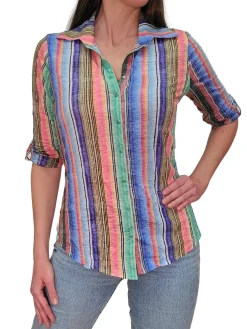 Crushed Stripe Shirt