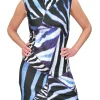 High-Neck Brushed Knit 'Hyde' Shell Dress