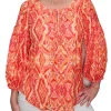Icon Pleated Sleeve Peasant Blouse