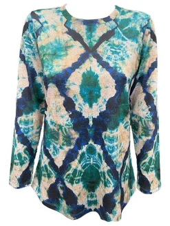 Long Sleeve Azure Crew Neck