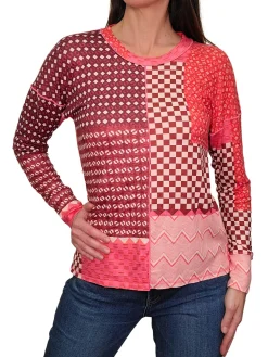 Long Sleeve Deco Crew Neck w/Front-Seam