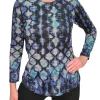 Long Sleeve Hacci Wind Crew Neck