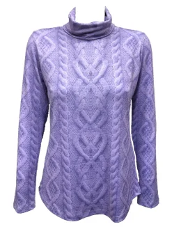Long Sleeve Lilac Turtleneck