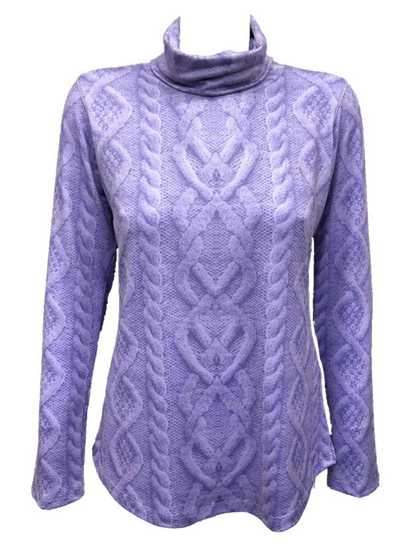 Long Sleeve Lilac Turtleneck