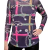 Long Sleeve Mesh 'Belt' Tee