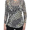 Long Sleeve Mesh 'Cat' Tee