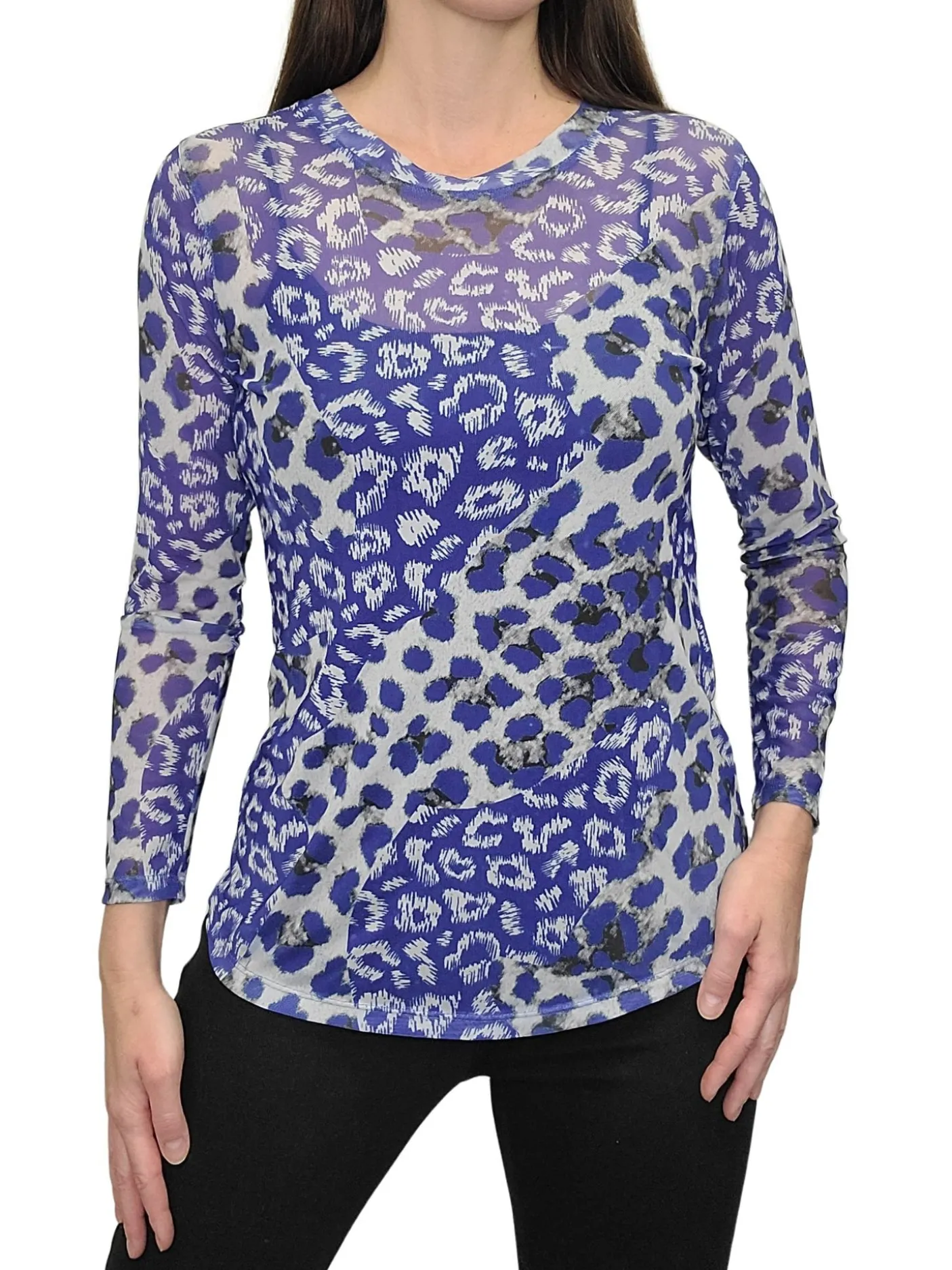 Long Sleeve Mesh 'Paw' Tee