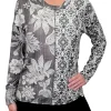 Long Sleeve 'Night' Crew Neck w/Front-Seam