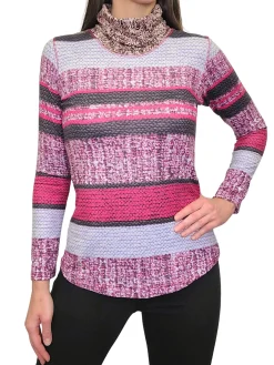 Long Sleeve Rose Turtleneck