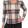 Long Sleeve Smoke V-Neck