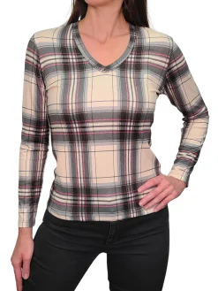 Long Sleeve Smoke V-Neck