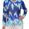 Long Sleeve 'Tribal' Crew Neck w/Front-Seam