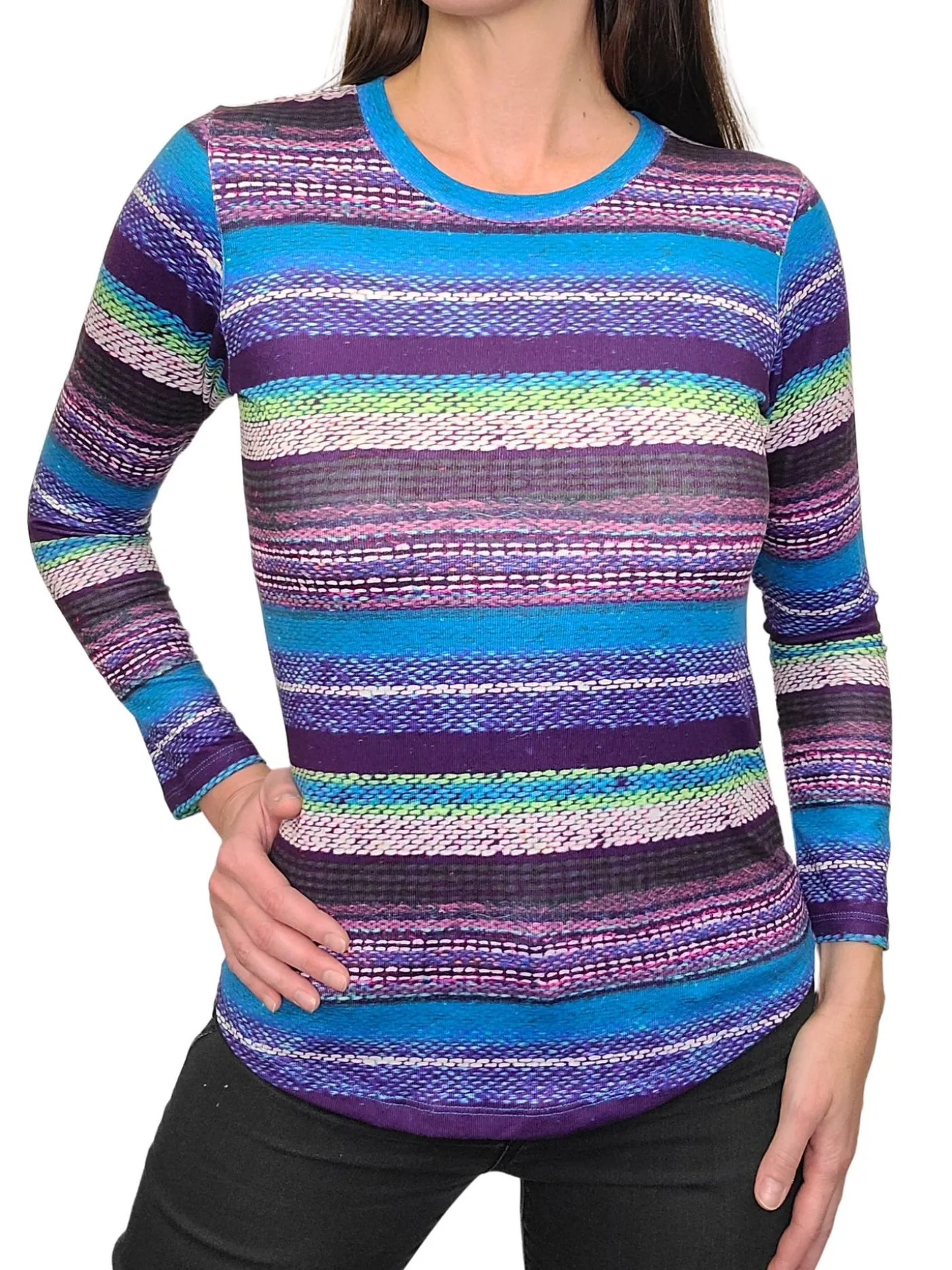 Soft Long Sleeve Bold Crew Neck