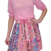 2-Tiered 'Deco' Skirt with Smocked Waist