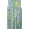 3-Tiered 'Lime' Skirt with Smocked Waistband