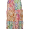 3-Tiered 'Party' Skirt with Smocked Waistband