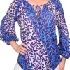 Wind Pleated Sleeve Peasant Blouse